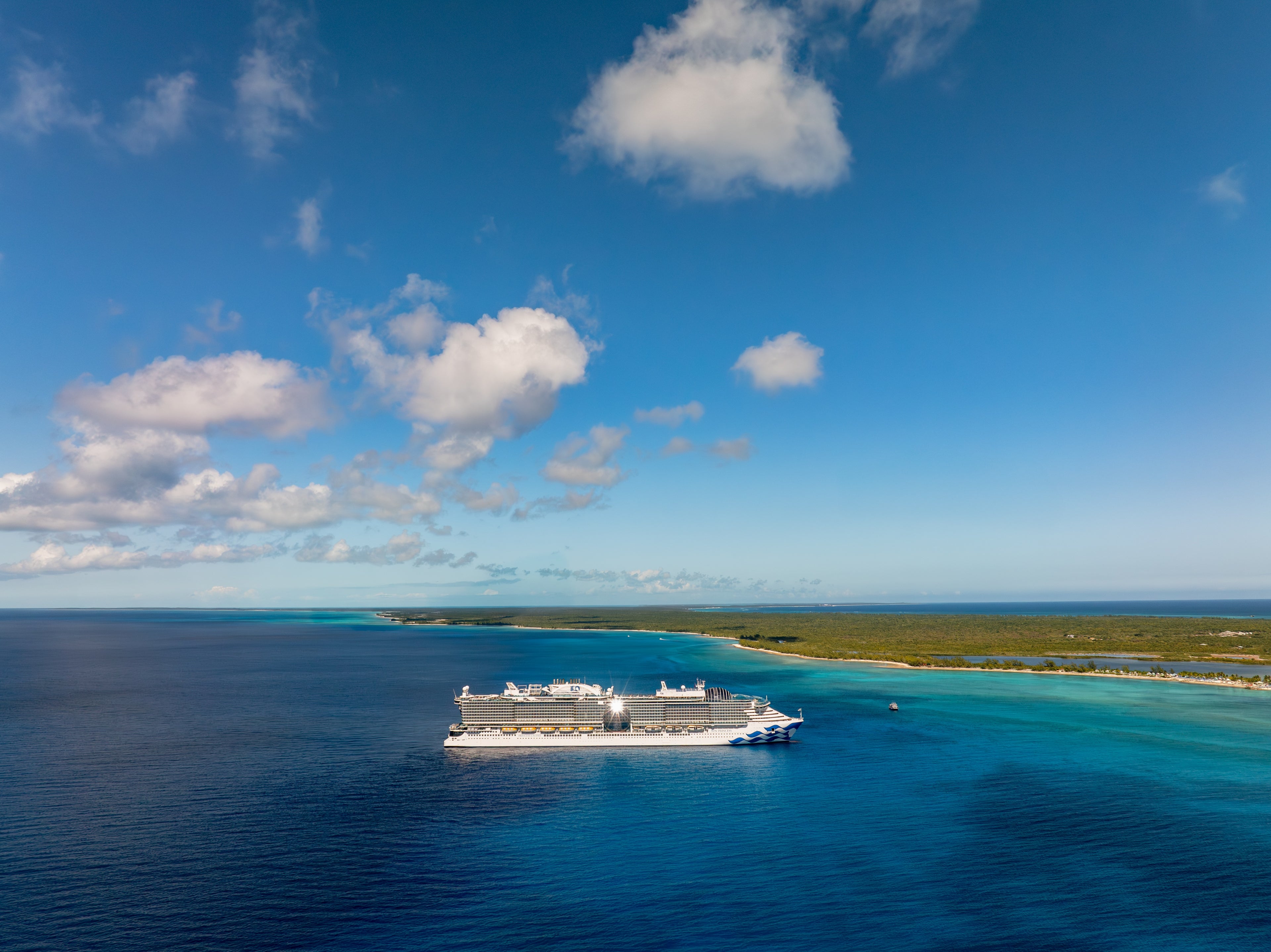 Star Princess sailing in the Bahamas