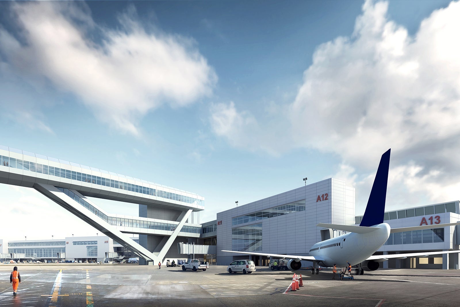 SEA International Arrival Flights walkway