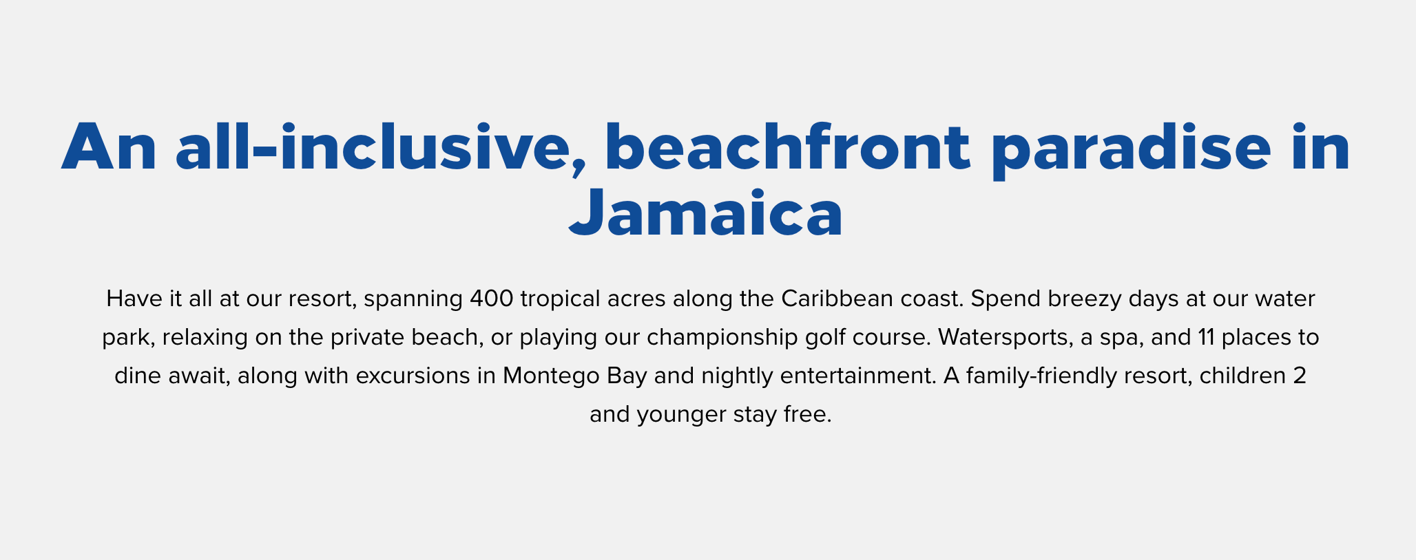 Screenshot of Hilton booking site