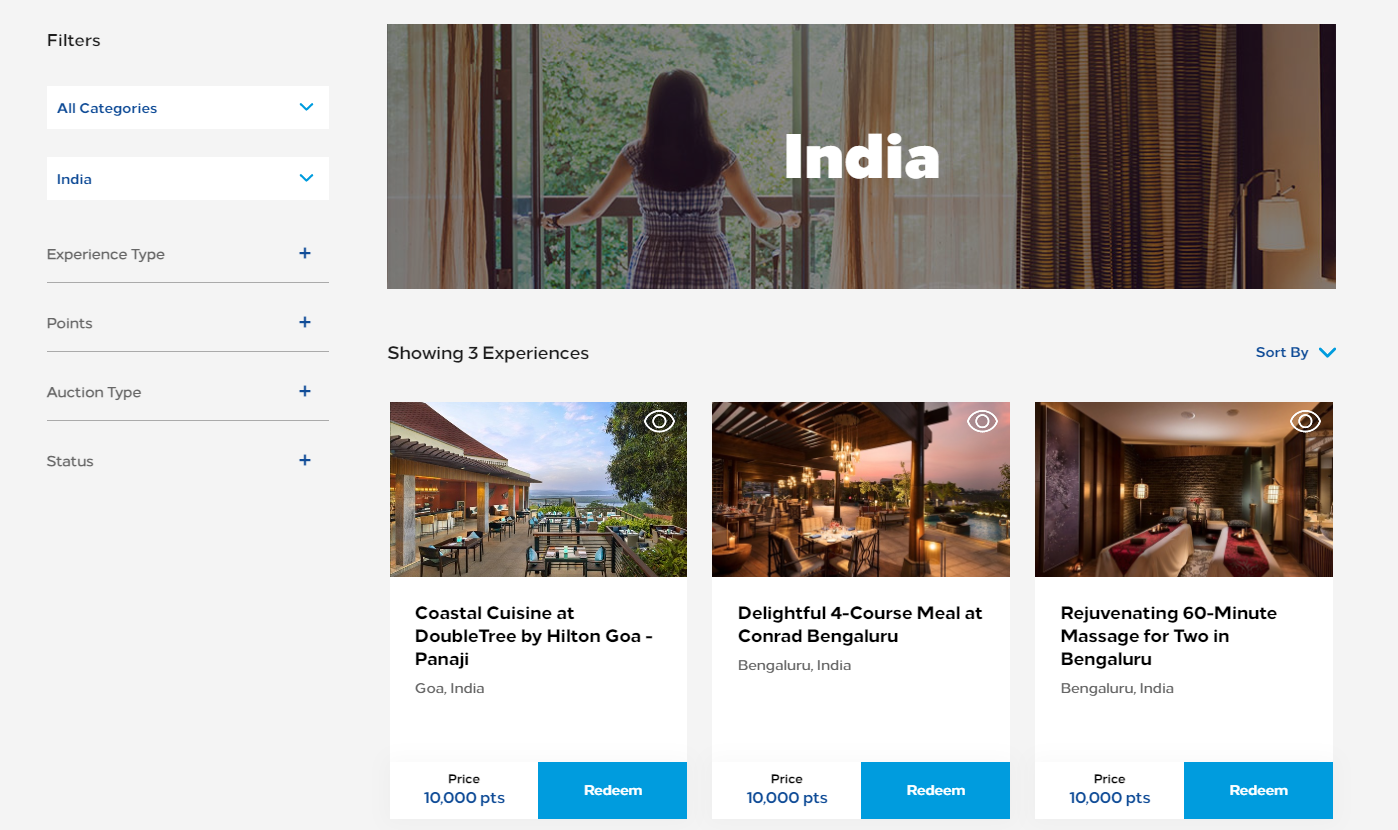 Hilton Honors Experiences