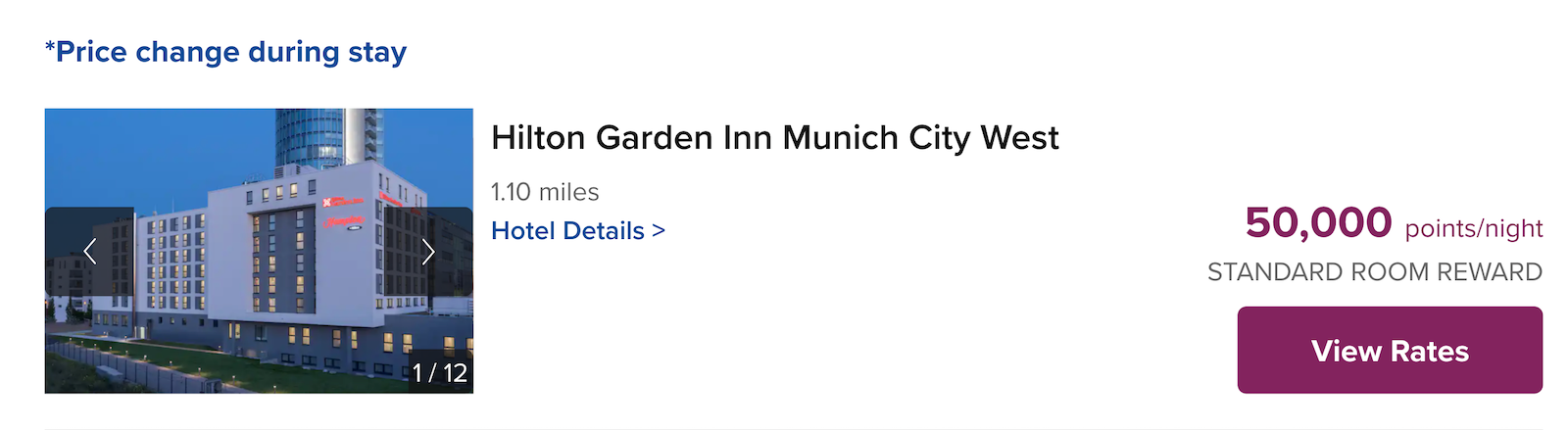 hilton booking screenshot