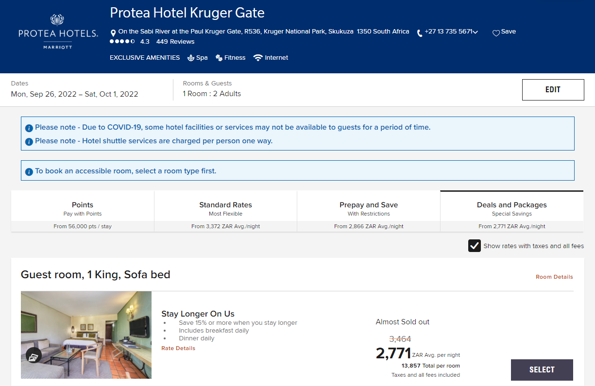 Protea Hotel Kruger Gate