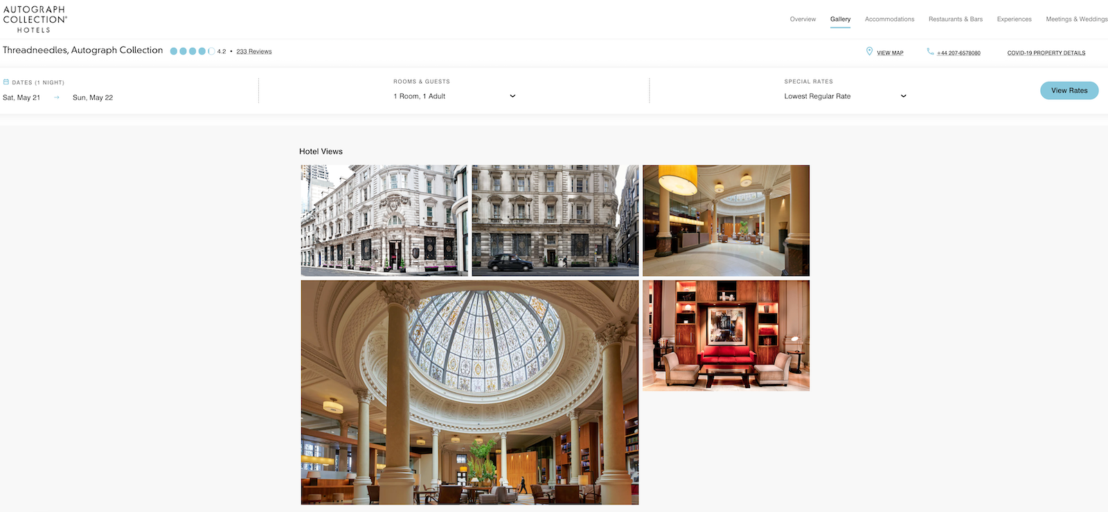threadneedles website screenshot autograph london