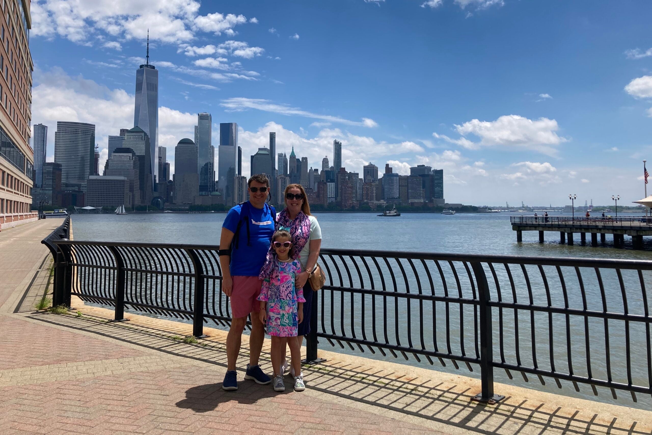 TPG's Nick Ewen and his family in Jersey City, New Jersey