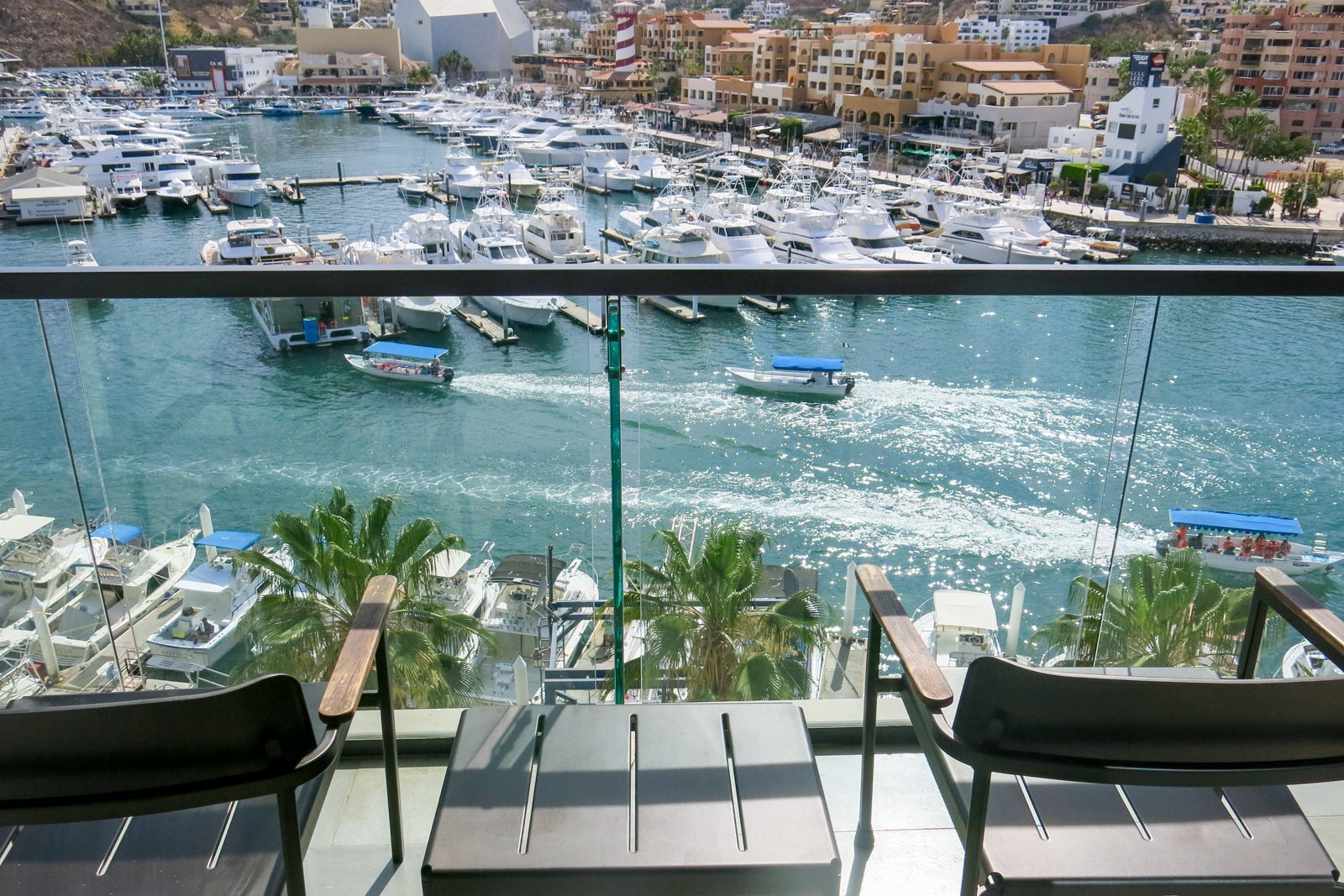 View of the marina from the room at Breathless Cabo San Lucas Resort and Spa