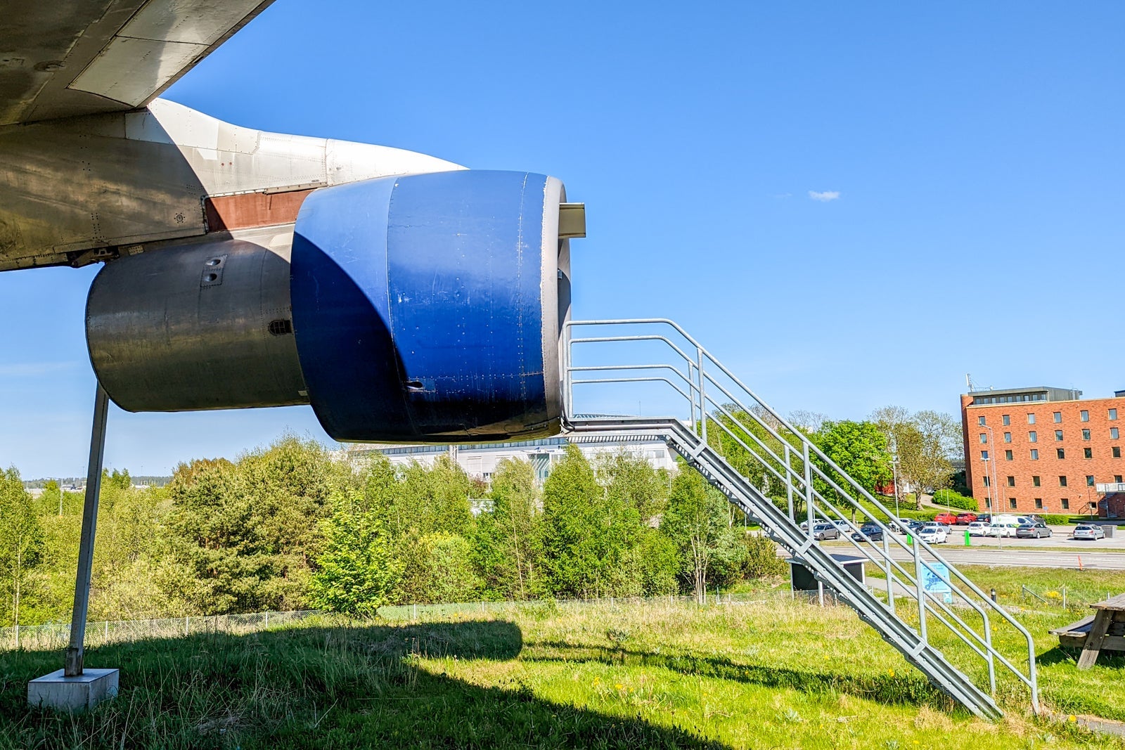 stairs to plane hotel