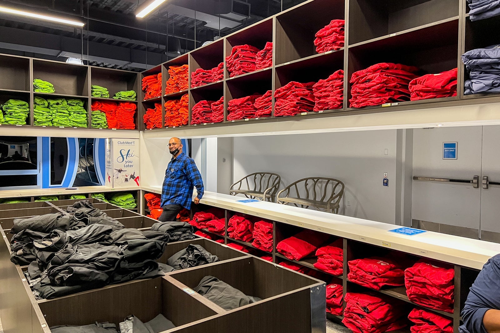 The rented clothing at Big Snow.