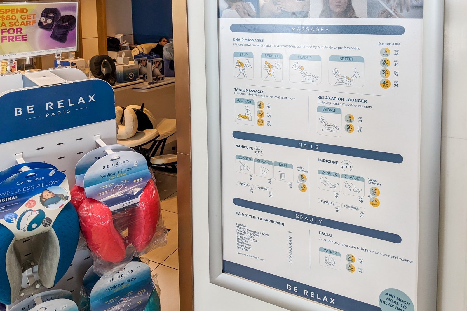 DFW Be Relax Spa Priority Pass Terminal B