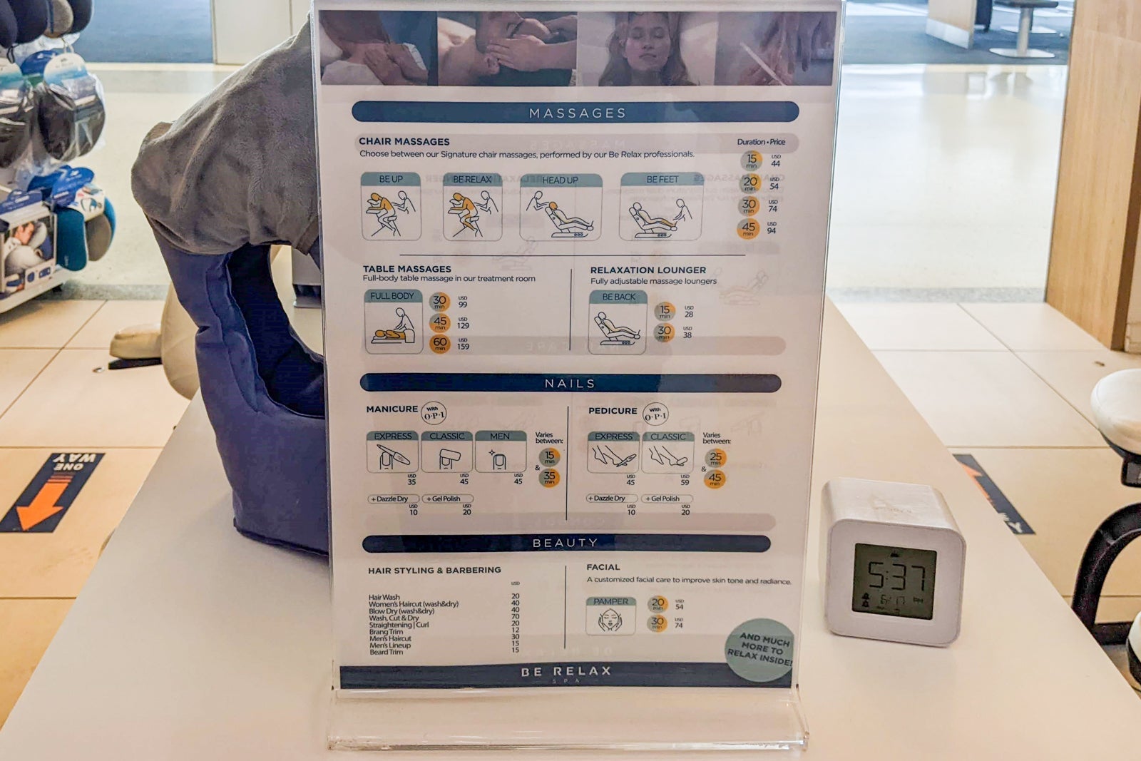 DFW Be Relax Spa Priority Pass Terminal B