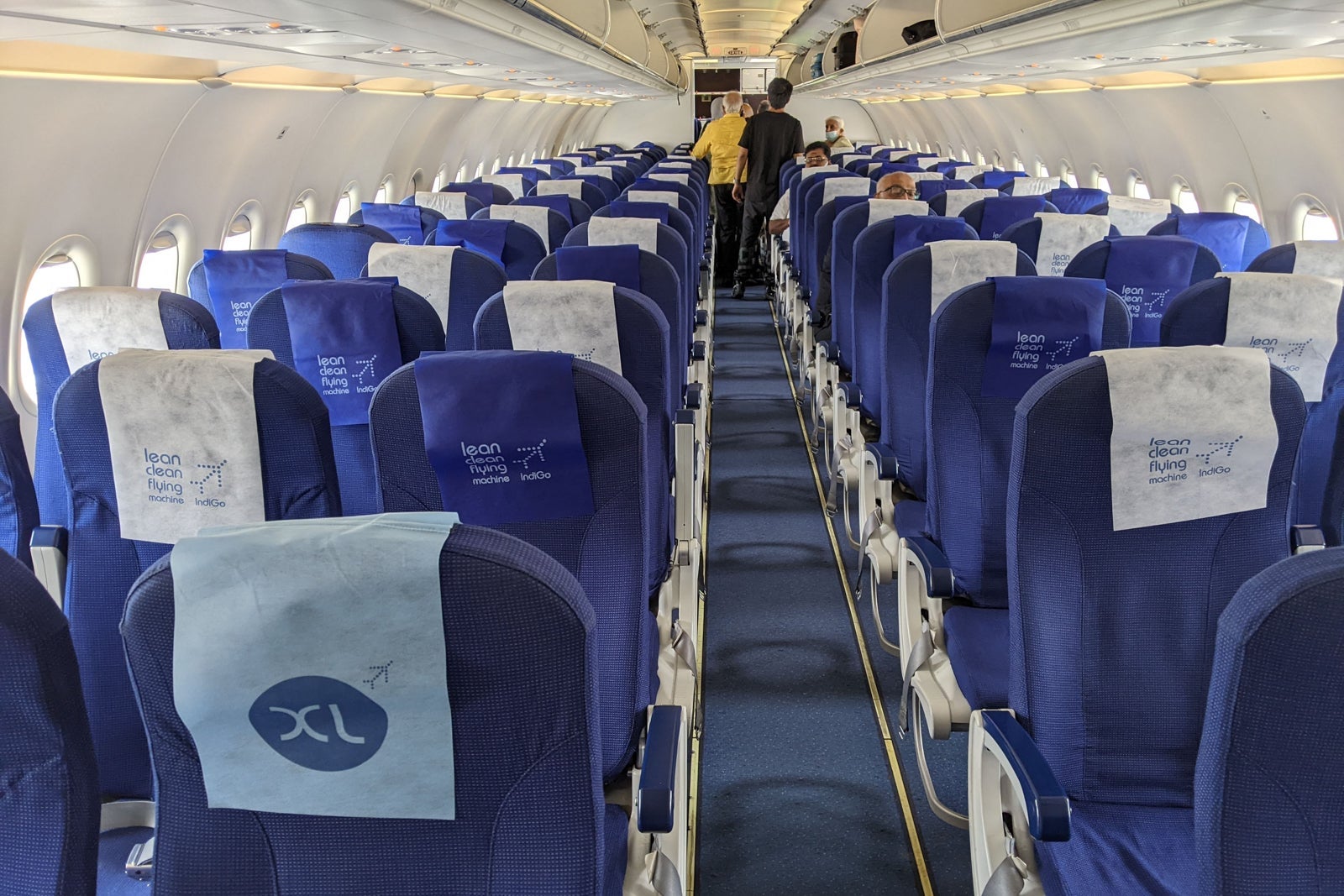 Seats on an IndiGo flight