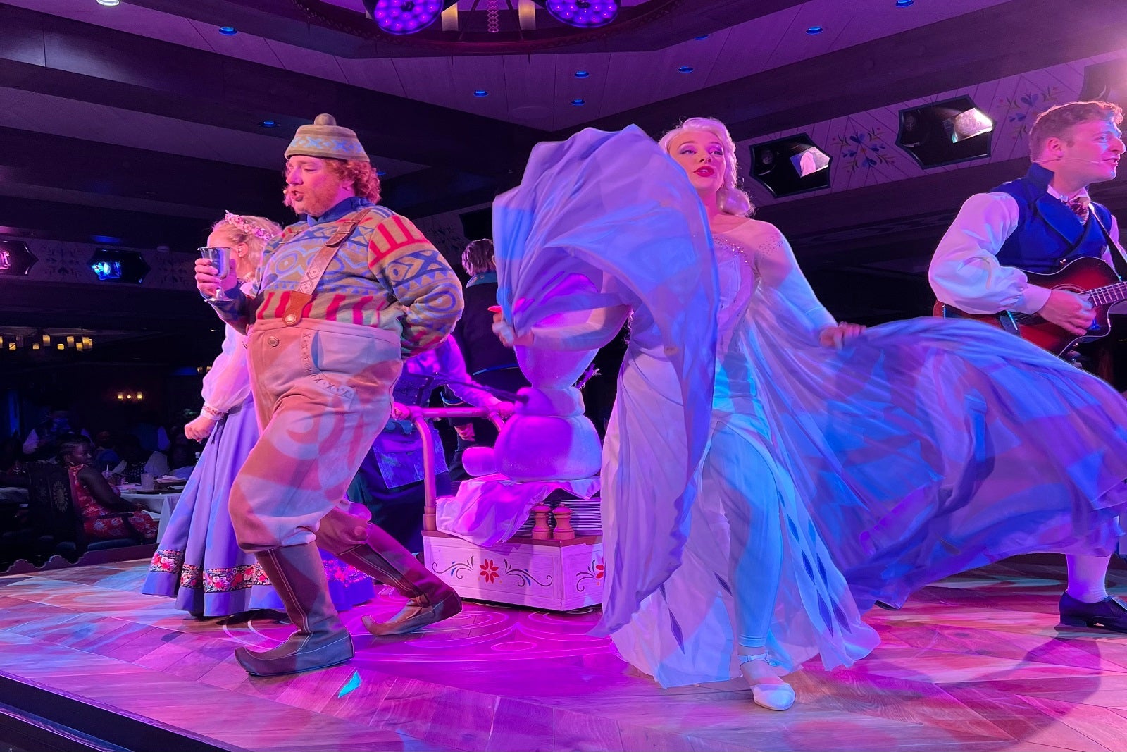 The "Arendelle: A Frozen Dining Adventure" restaurant on Disney Wish.