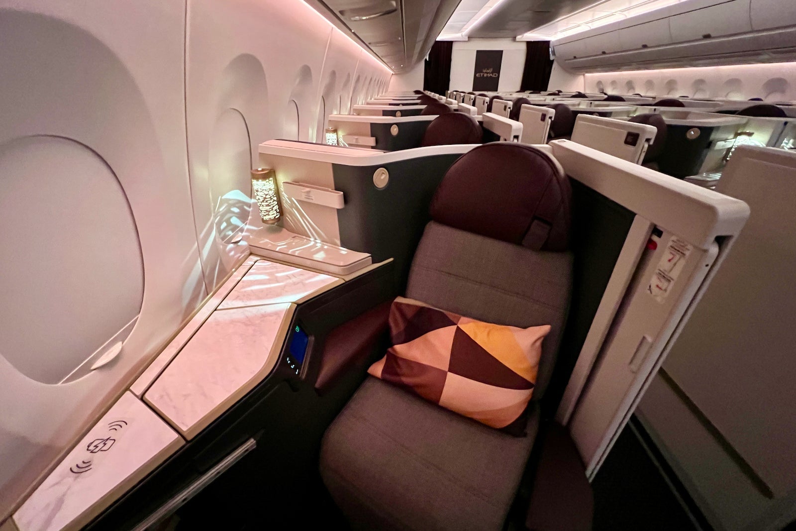 Etihad Airbus A350 Business Class