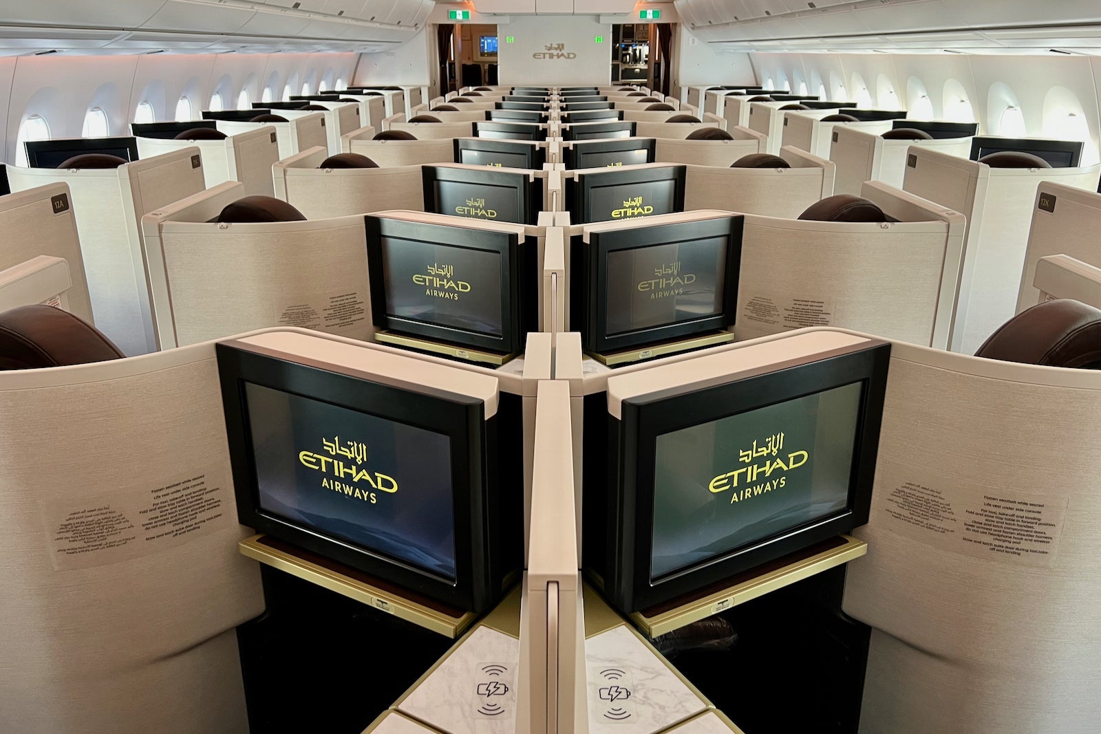 Etihad A350 business class