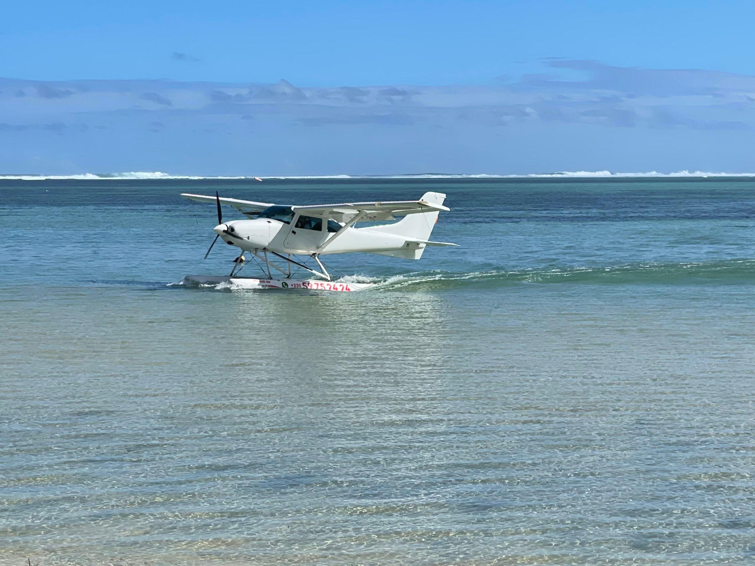 The plane taxiied in from the previous flight