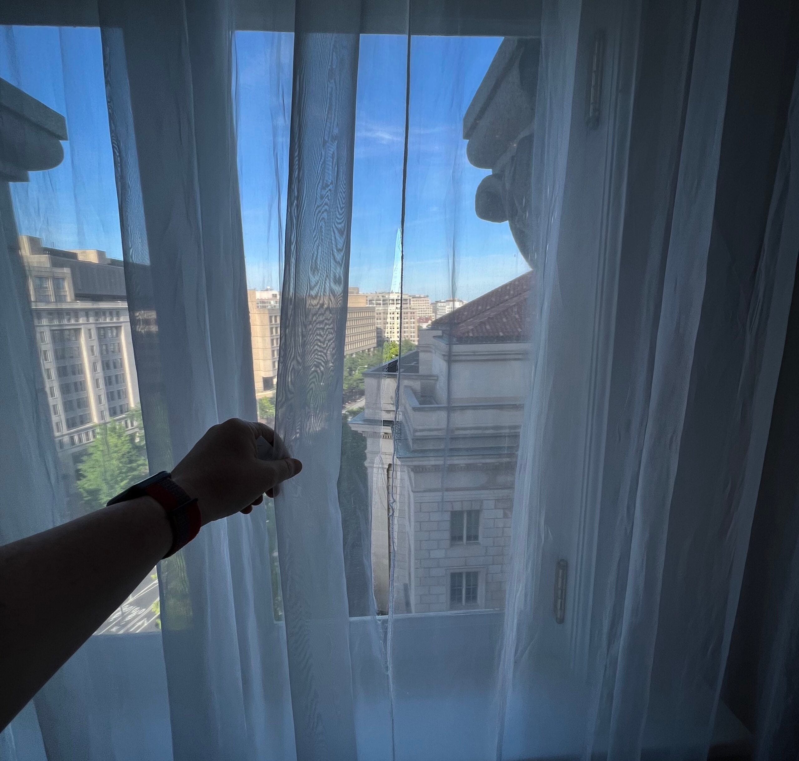 Waldorf DC Ripped Curtains