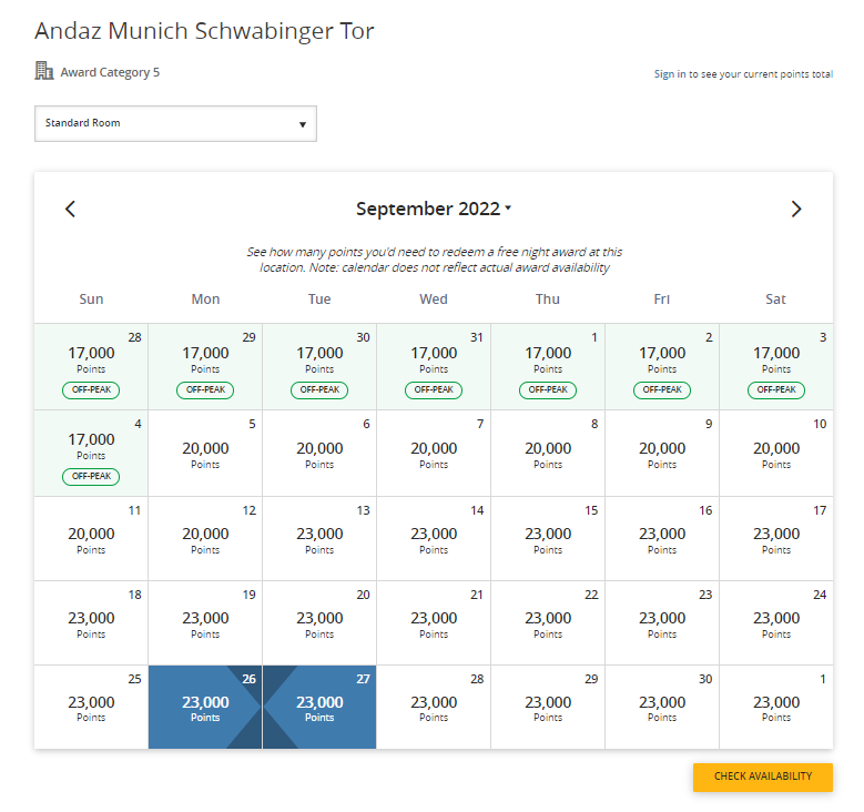 Booking an Oktoberfest hotel with Hyatt points