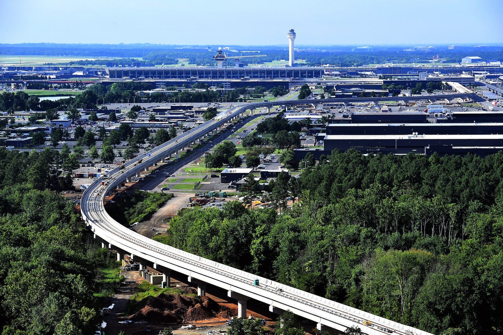 construction on silver line to Dulles Airport