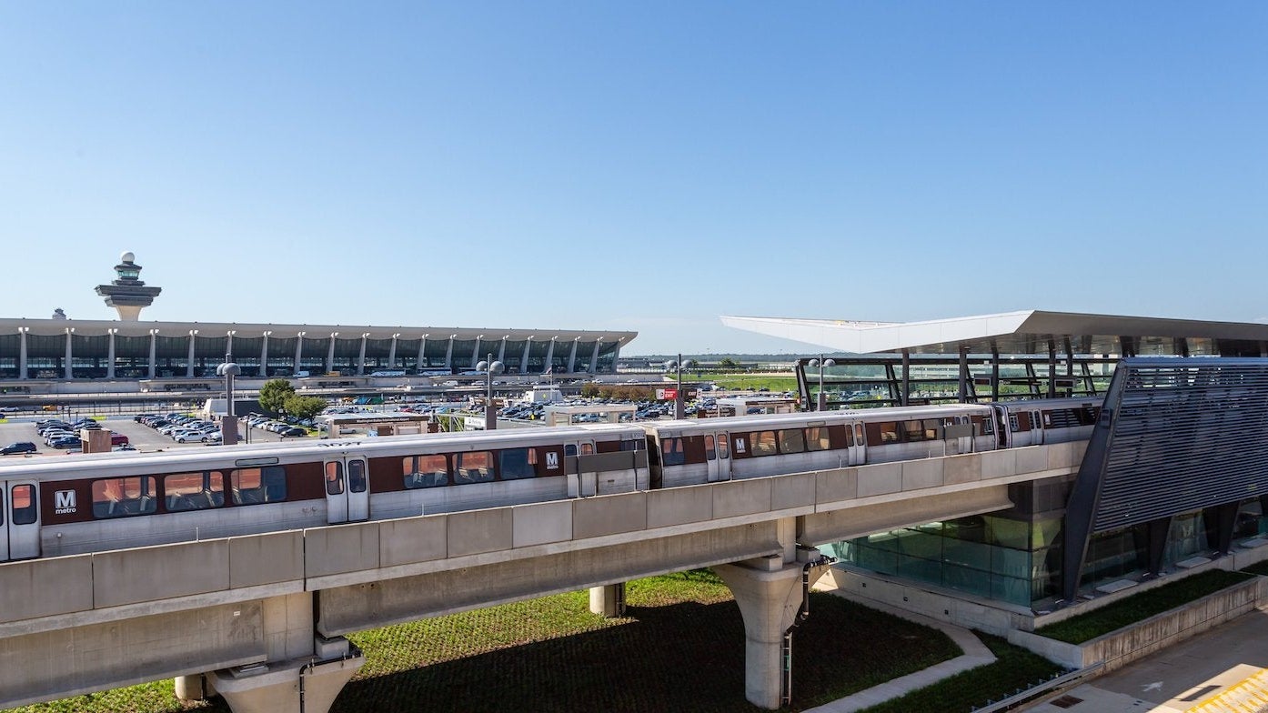 dulles airport metro station