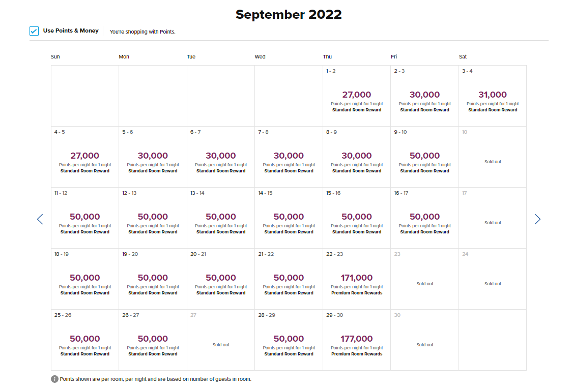 Hilton award calendar