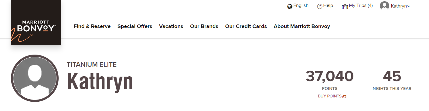 Katie's Marriott nights