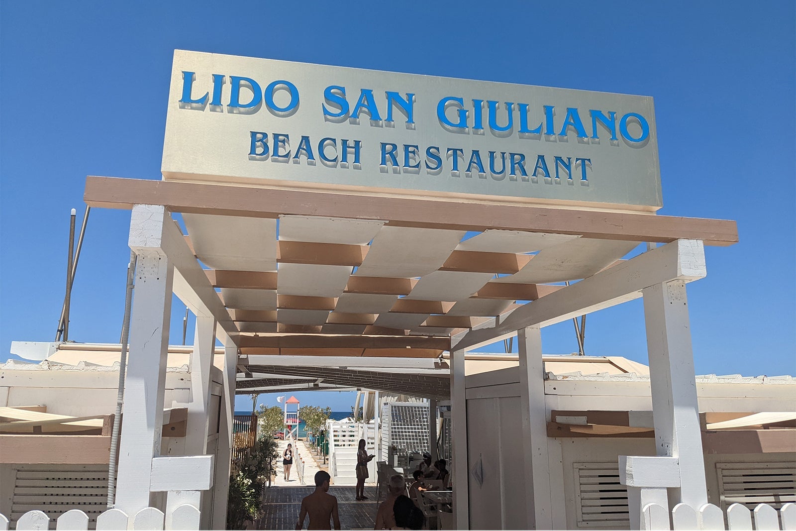 Lido San Giuliano beach restaurant