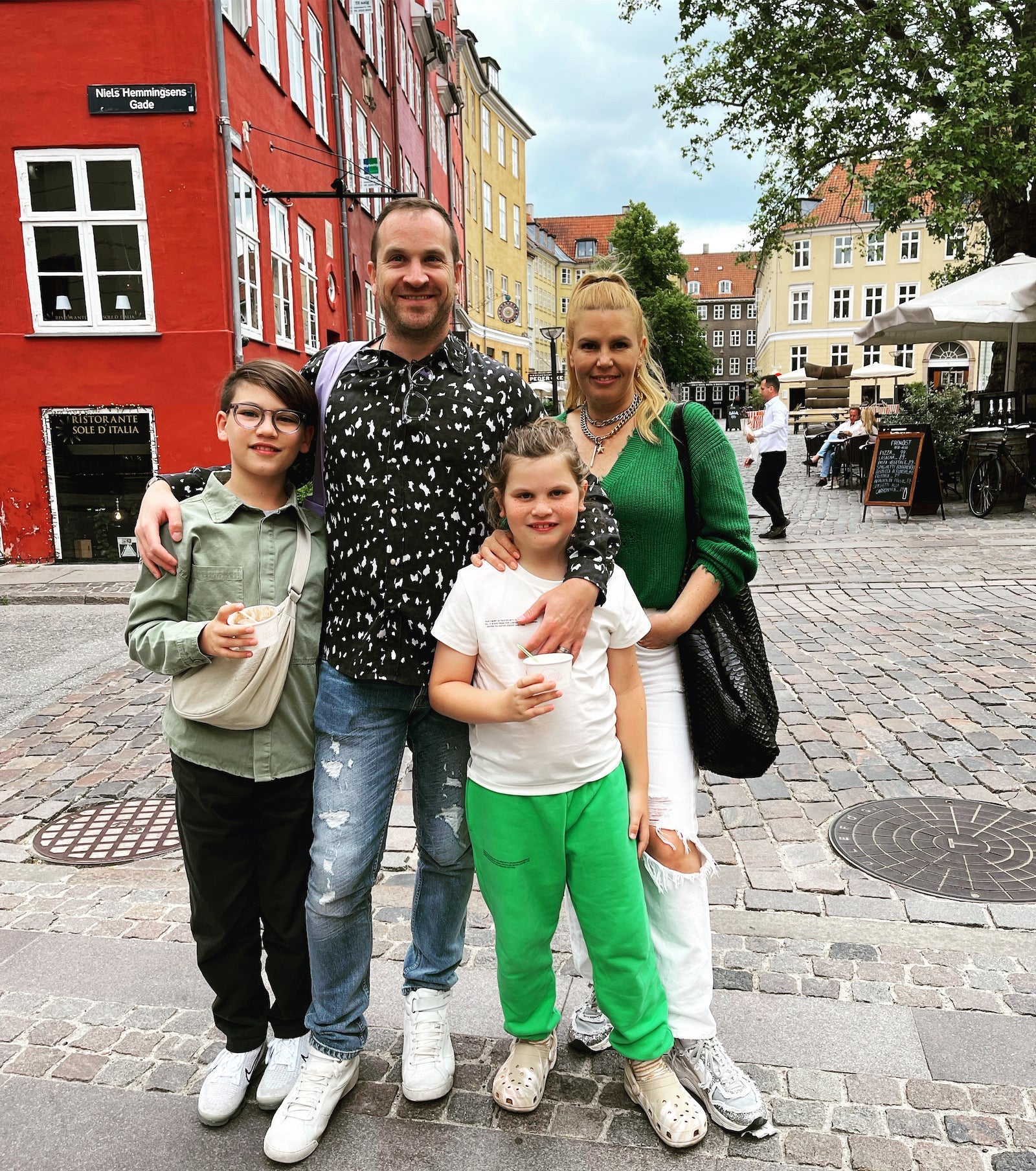 Matt Manes' family traveling in Copenhagen