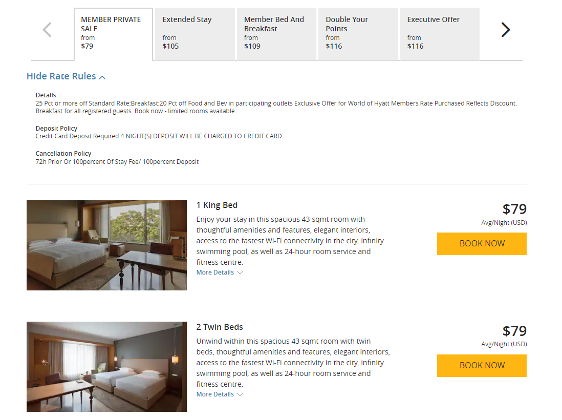 Booking the Park Hyatt Chennai