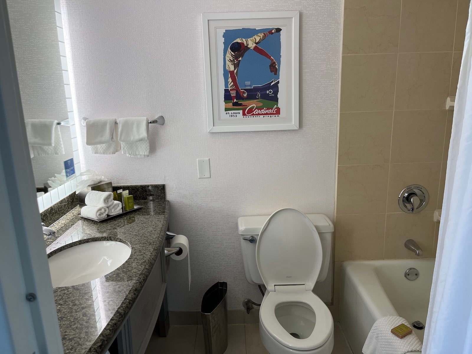 bathroom baseball photo st. louis