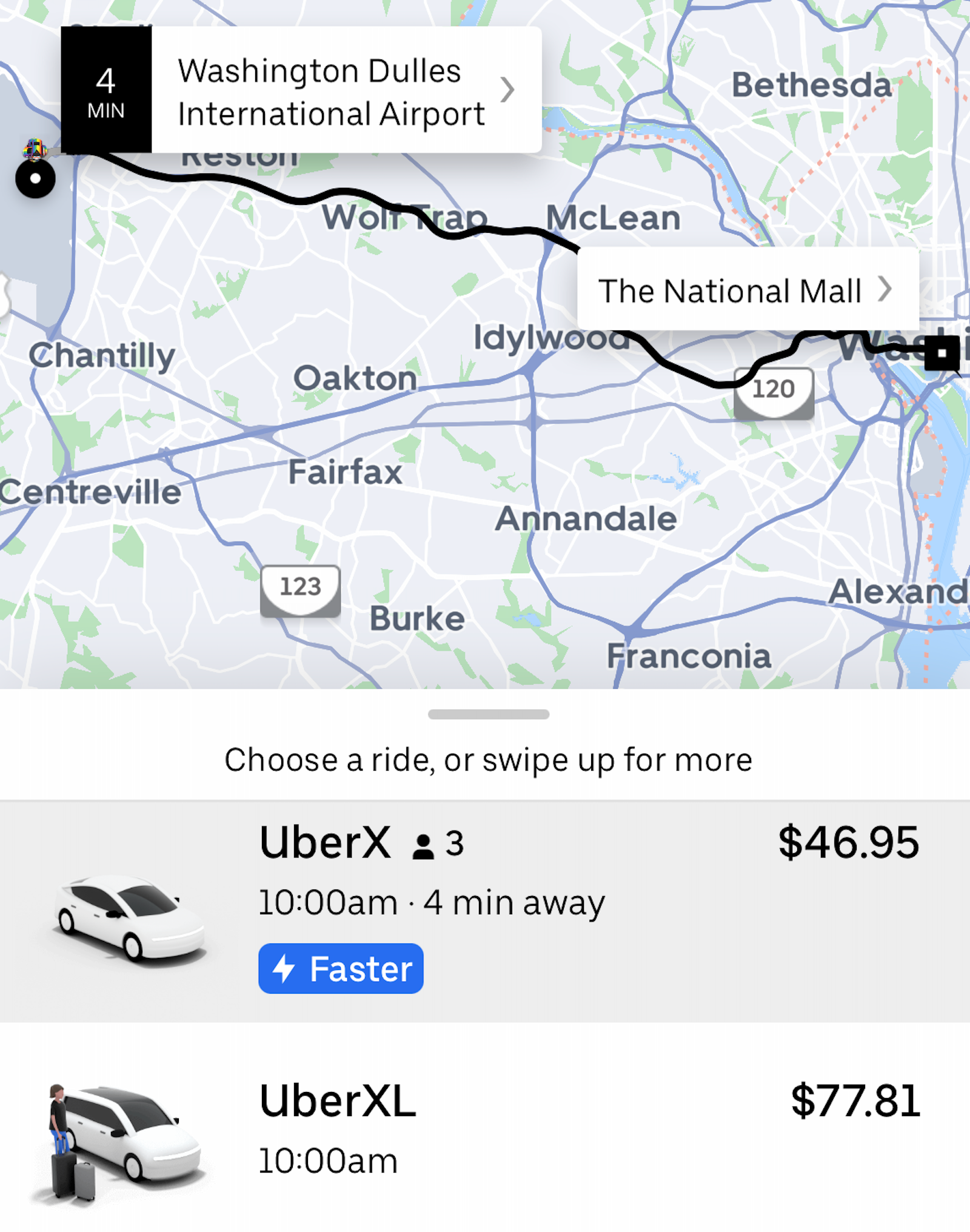 uber screenshot