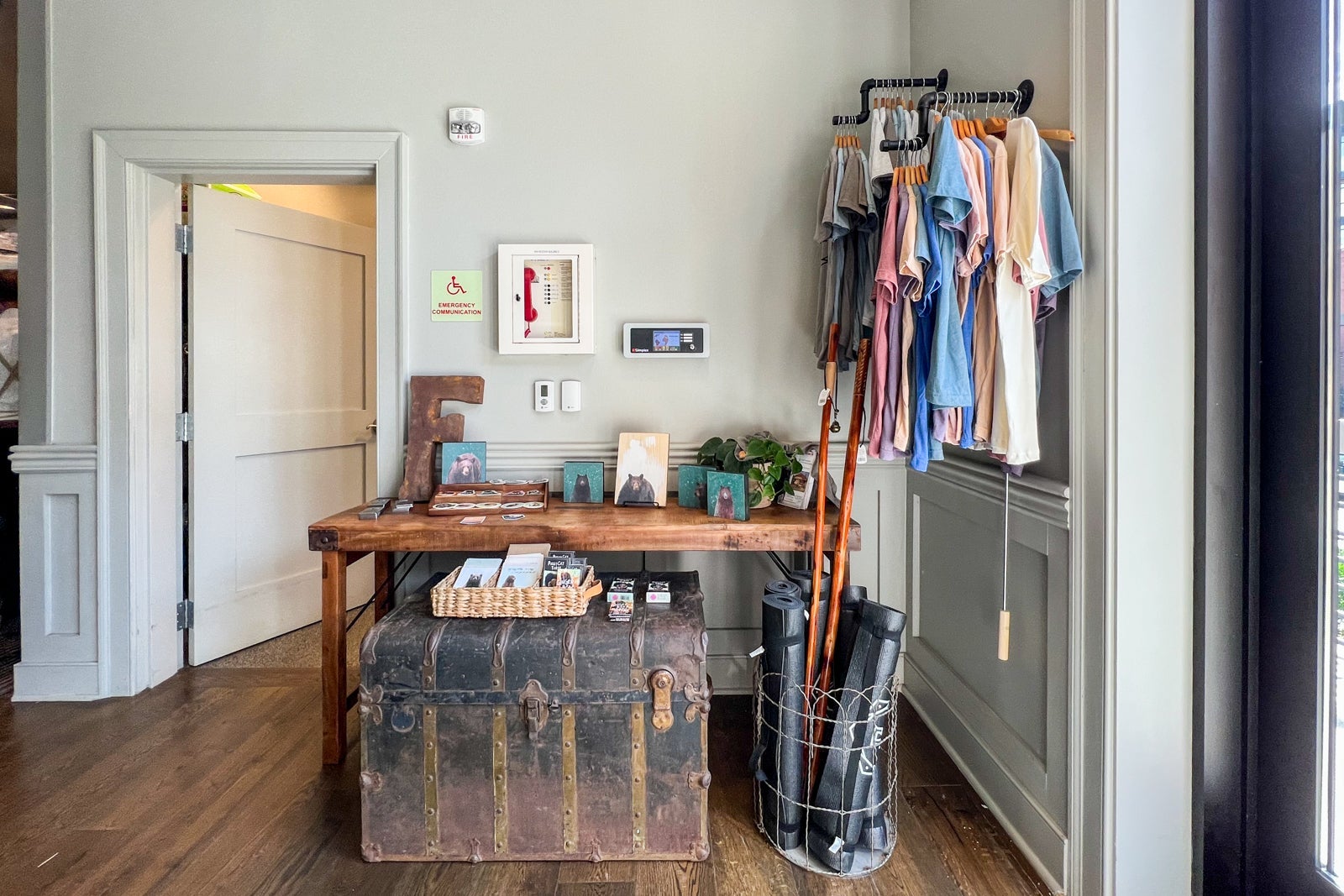 store in reception area