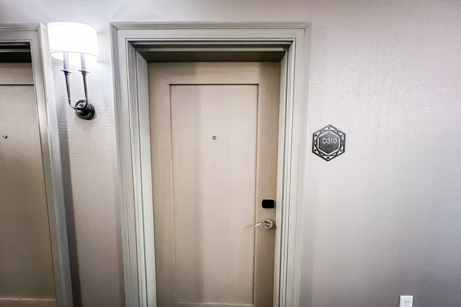 hotel room door