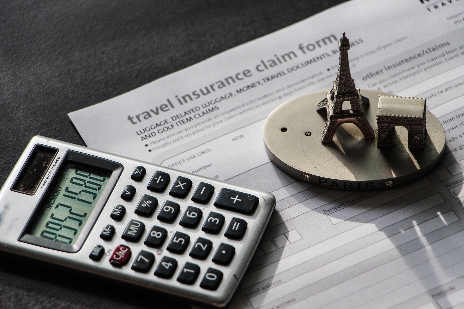 travel insurance form