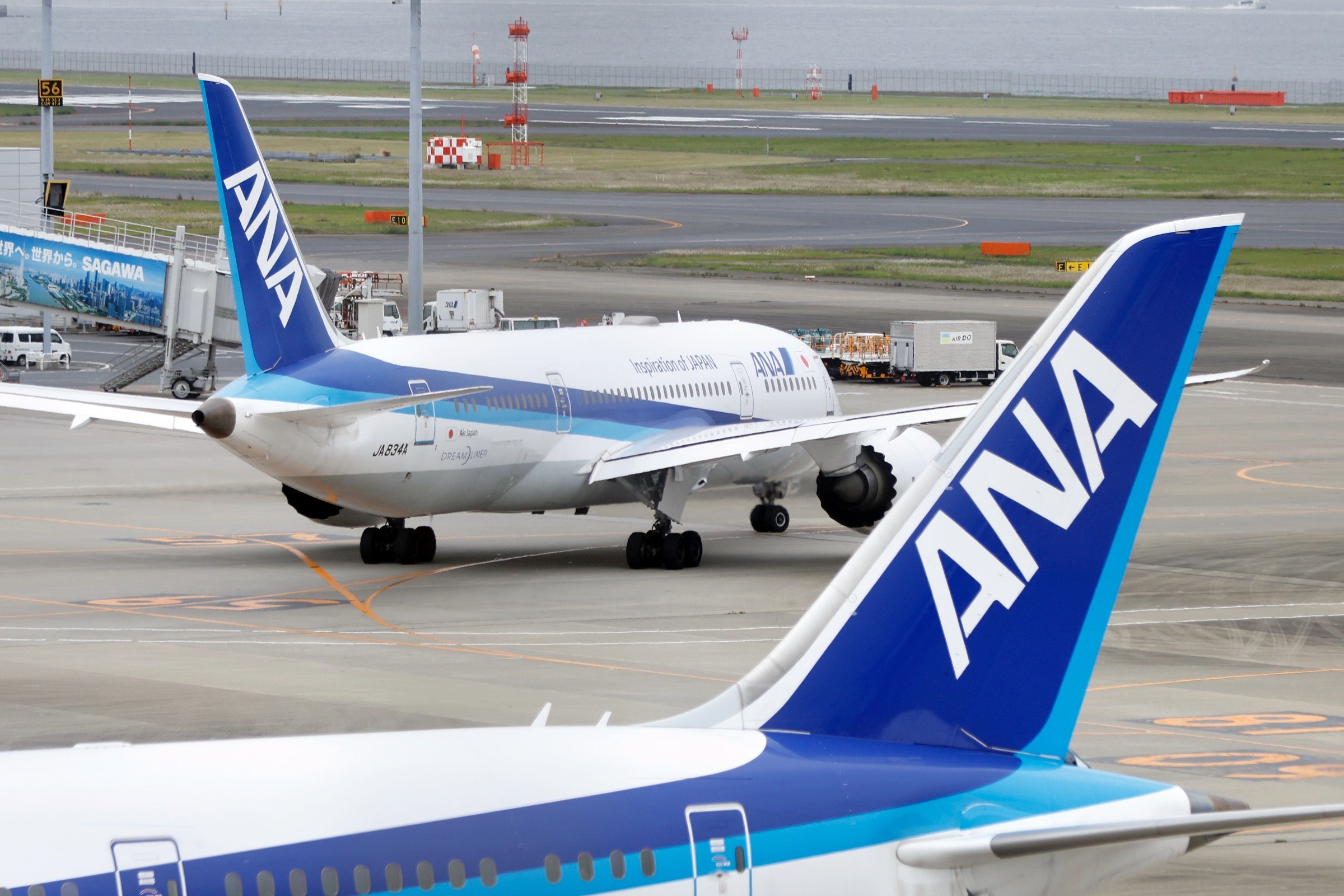 All Nippon Airways jets at Haneda Airport