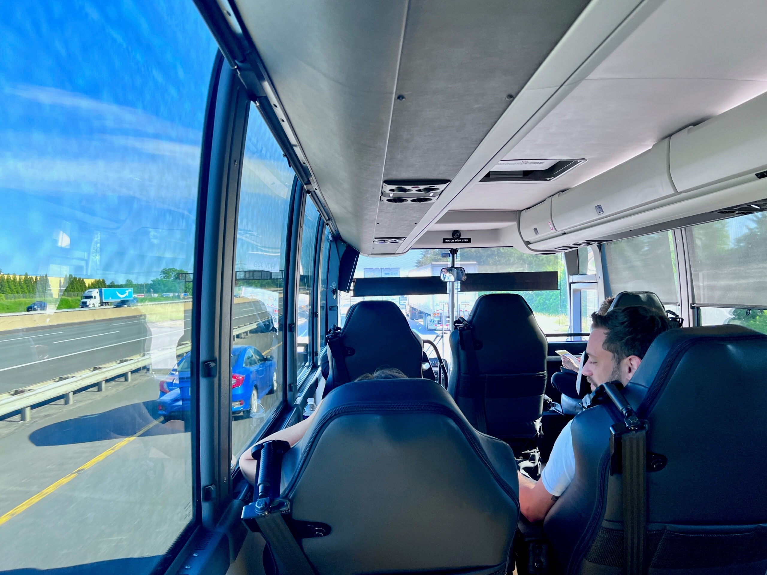 Back of two seats on The Jet