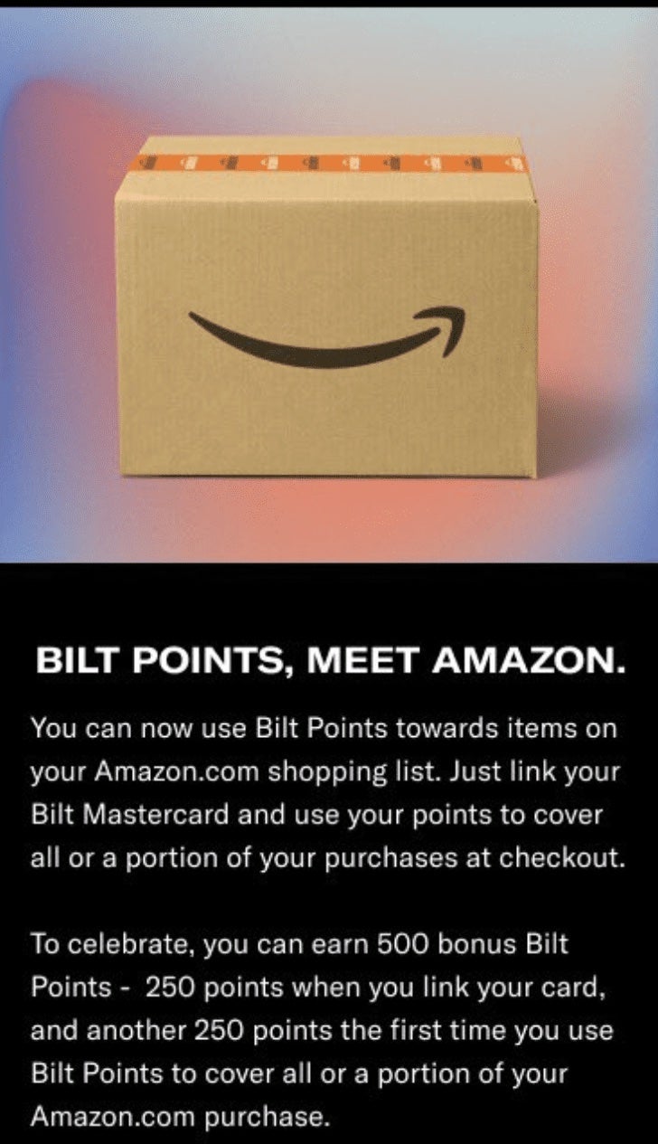 Bilt's Amazon promotion