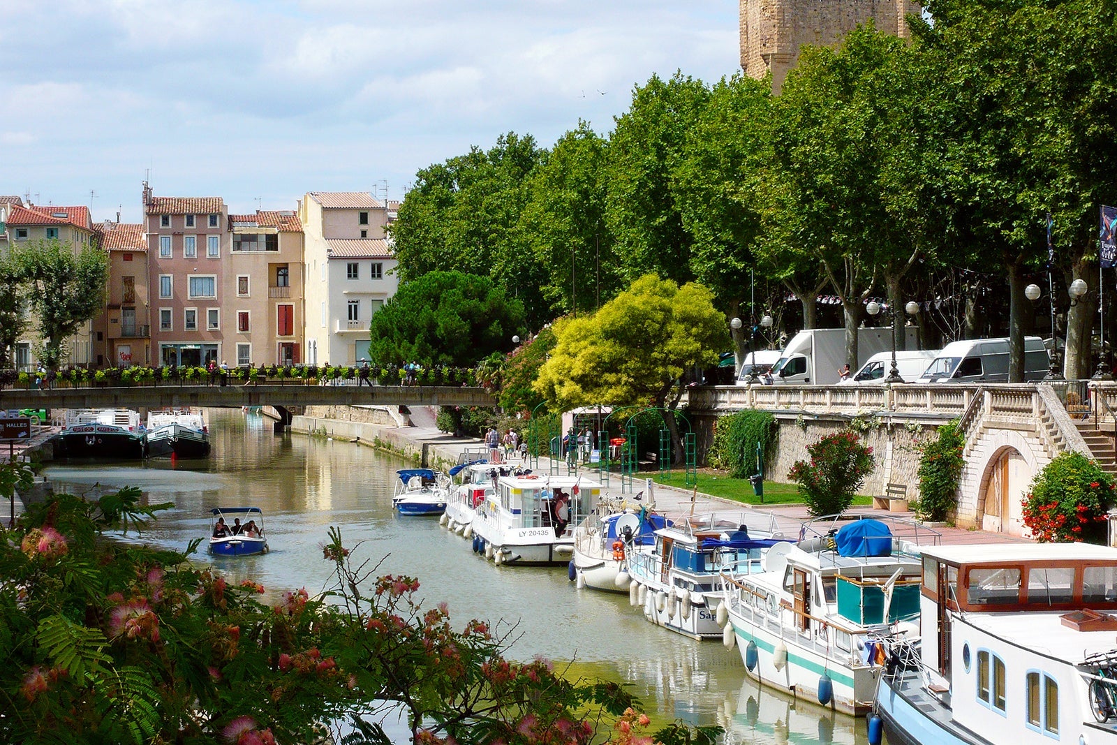 The river of Narbonne, France