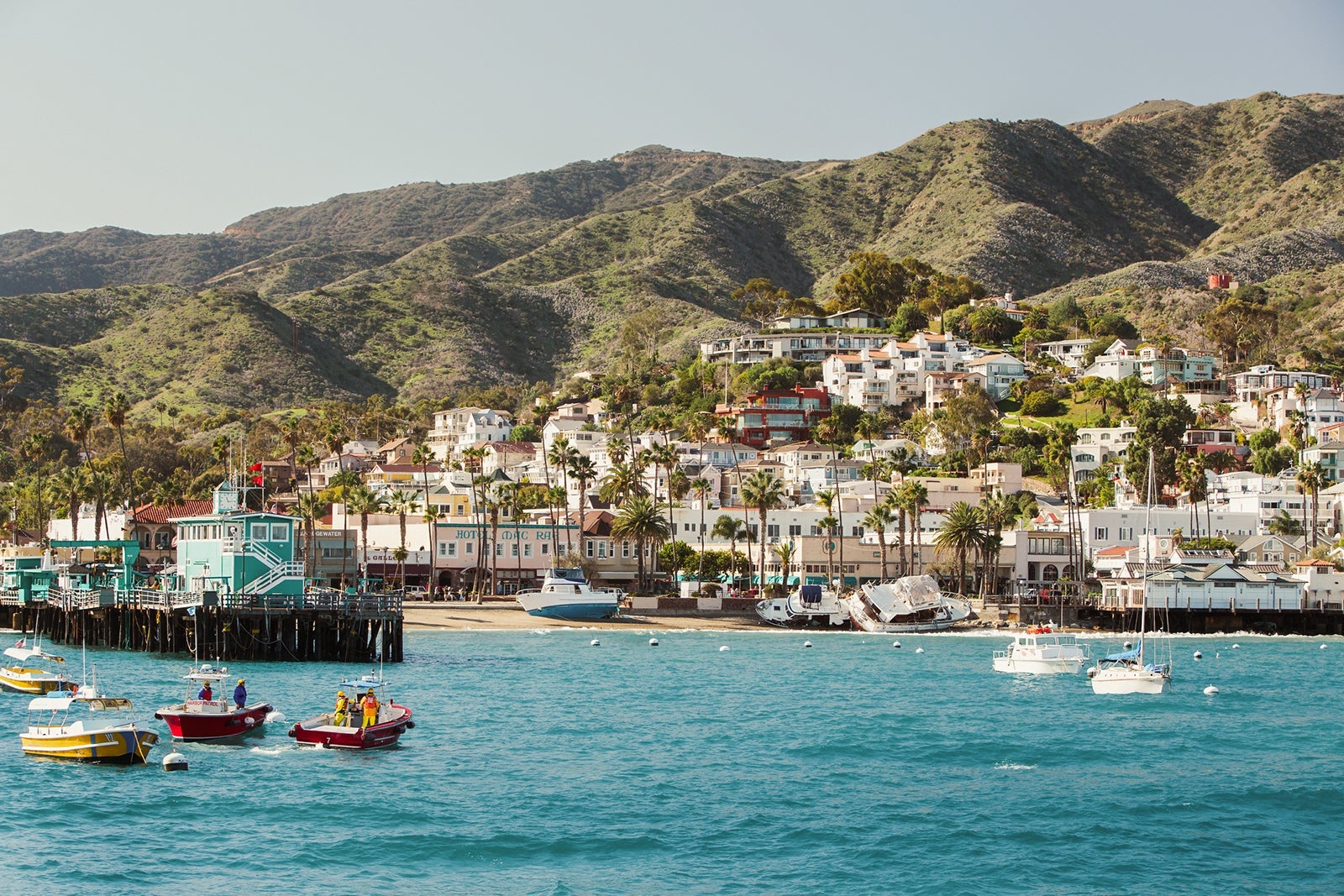A harbor at California's Catalina Island