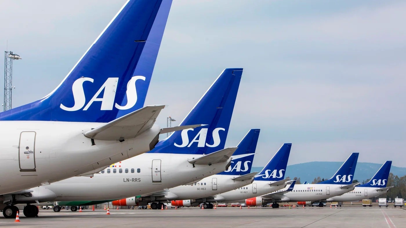 SAS planes lined up