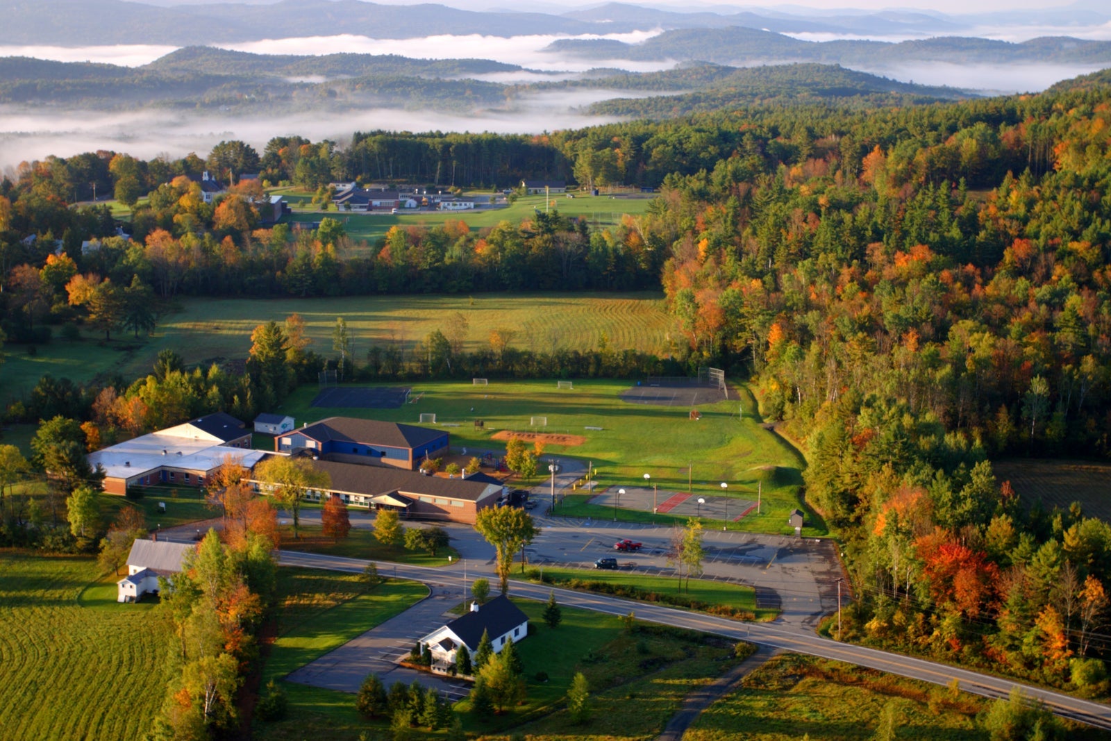 hot air balloon fall Vermont