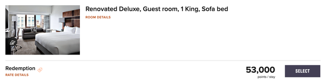An award stay at the New York Marriott Marquisj