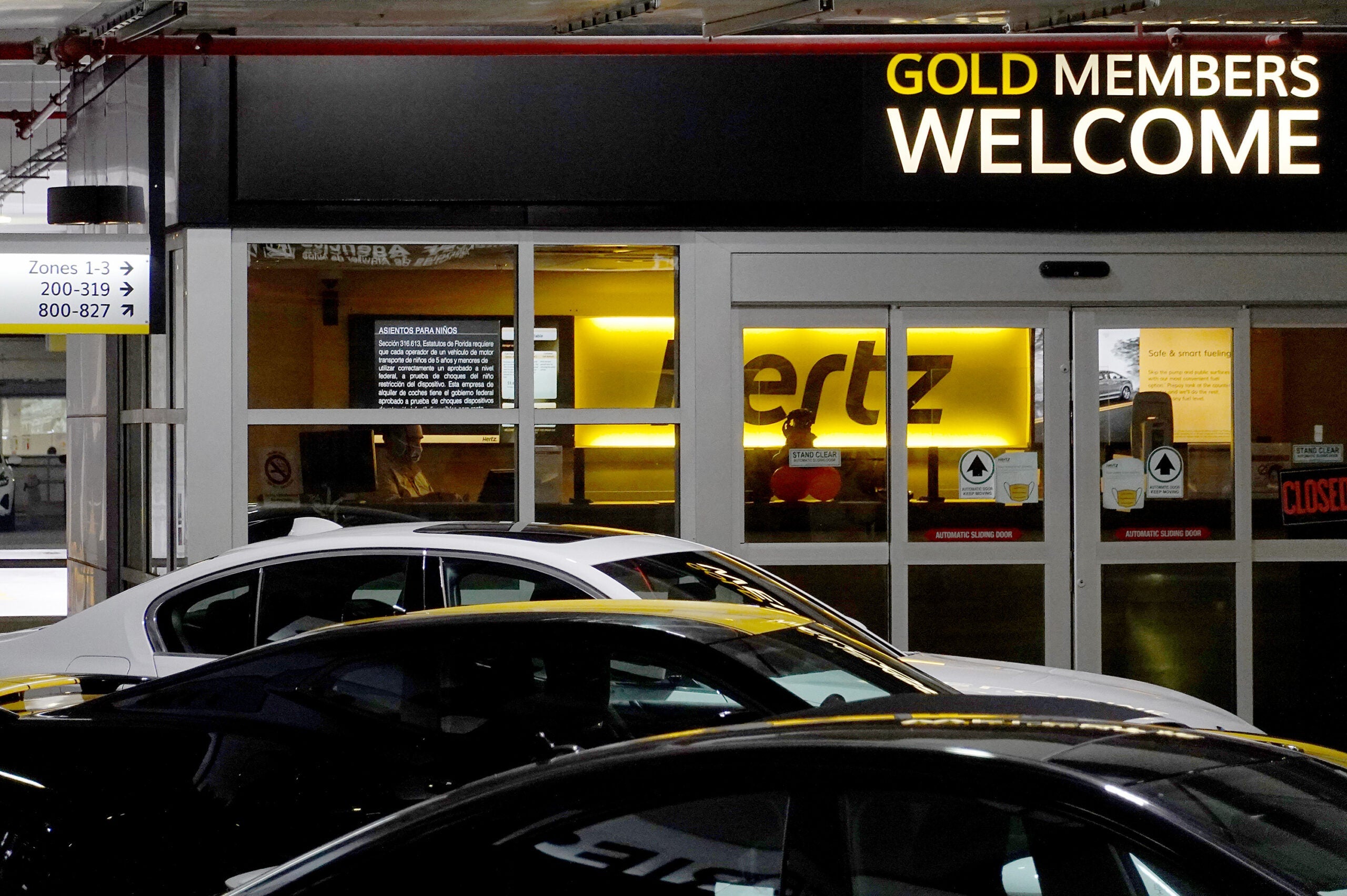 Tesla Gold Members Welcome sign at Miami International Airport.jpg