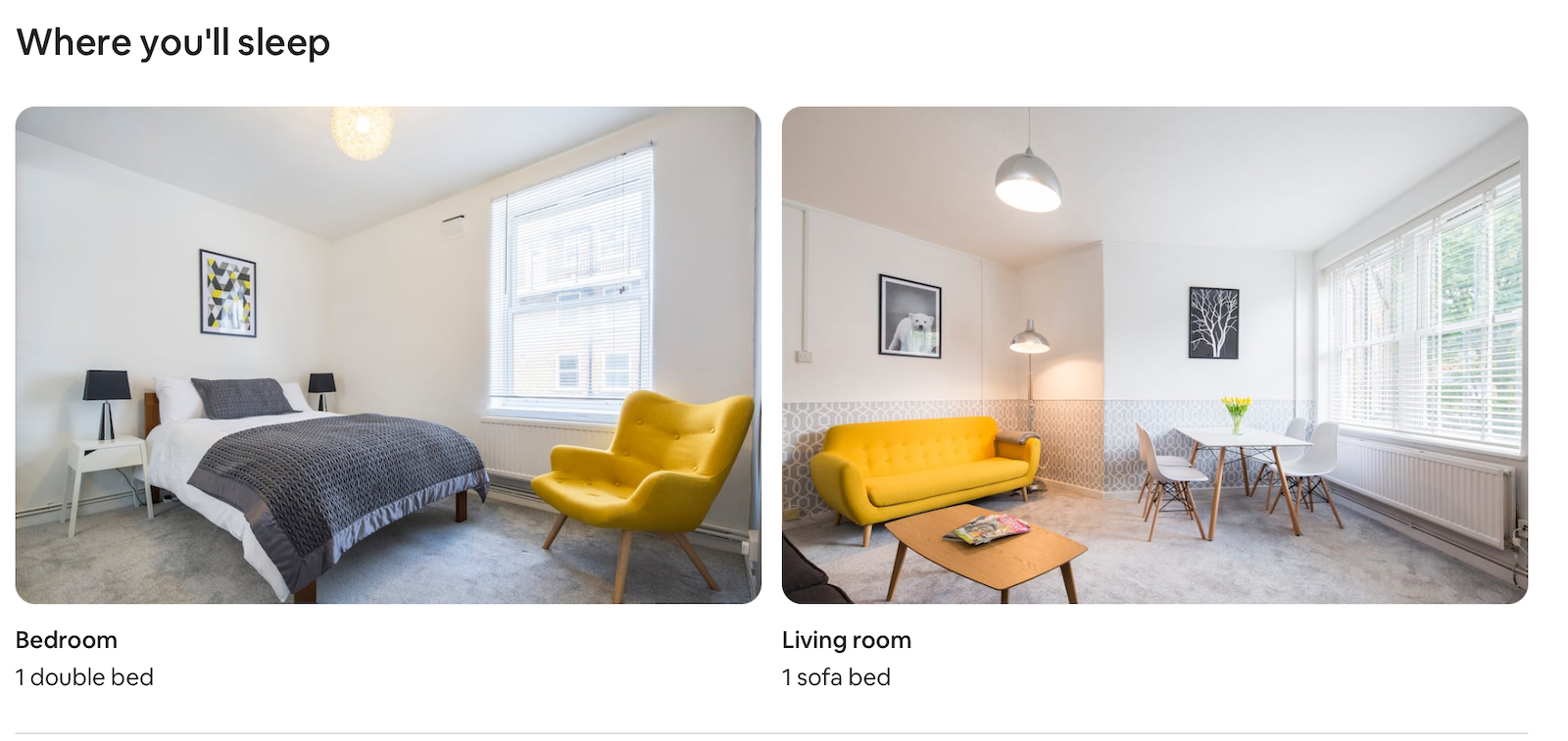 screenshot of airbnb property