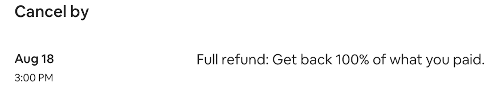 airbnb property cancellation policy