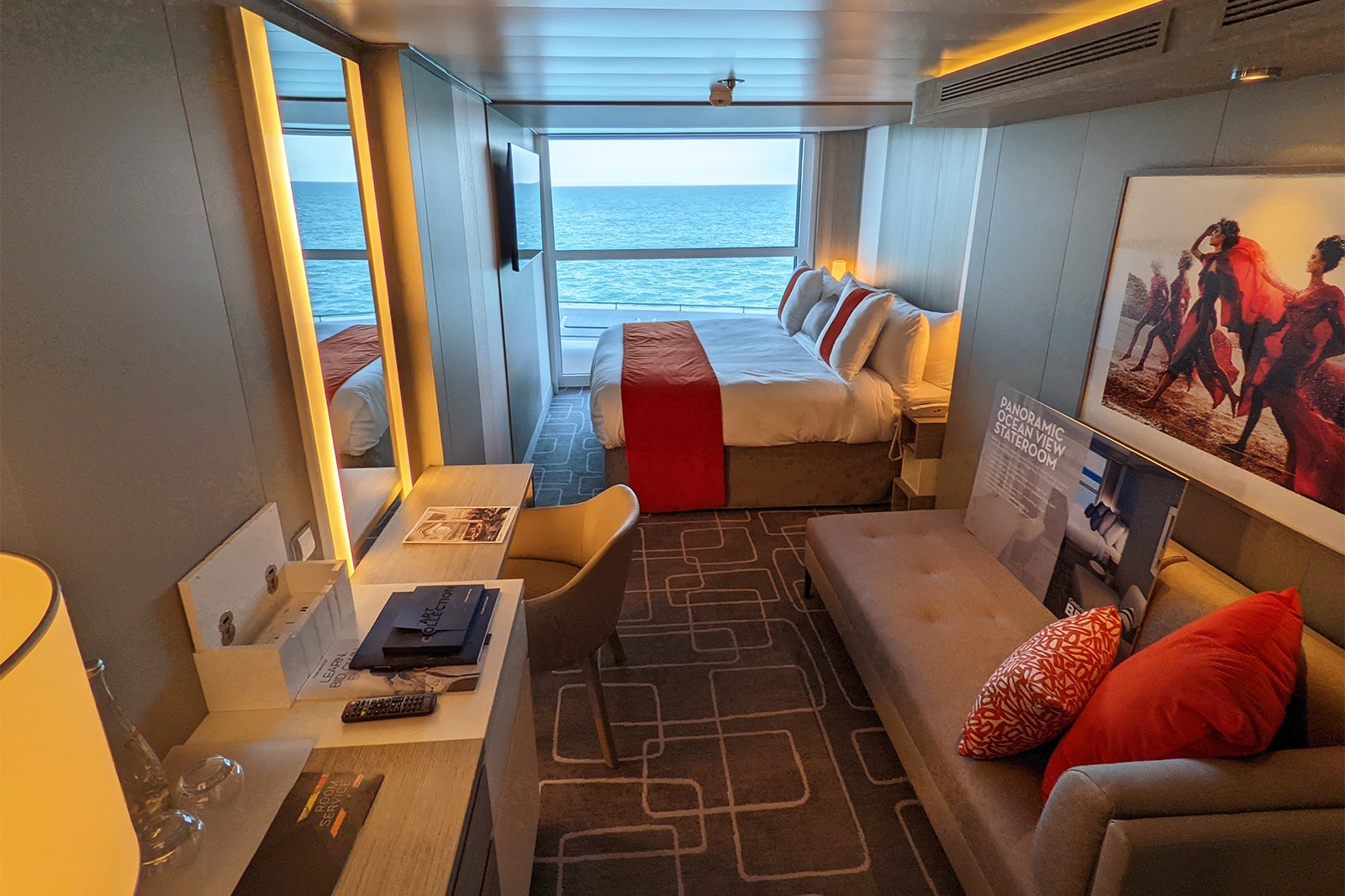 Outside cabin on Celebrity Beyond cruise ship