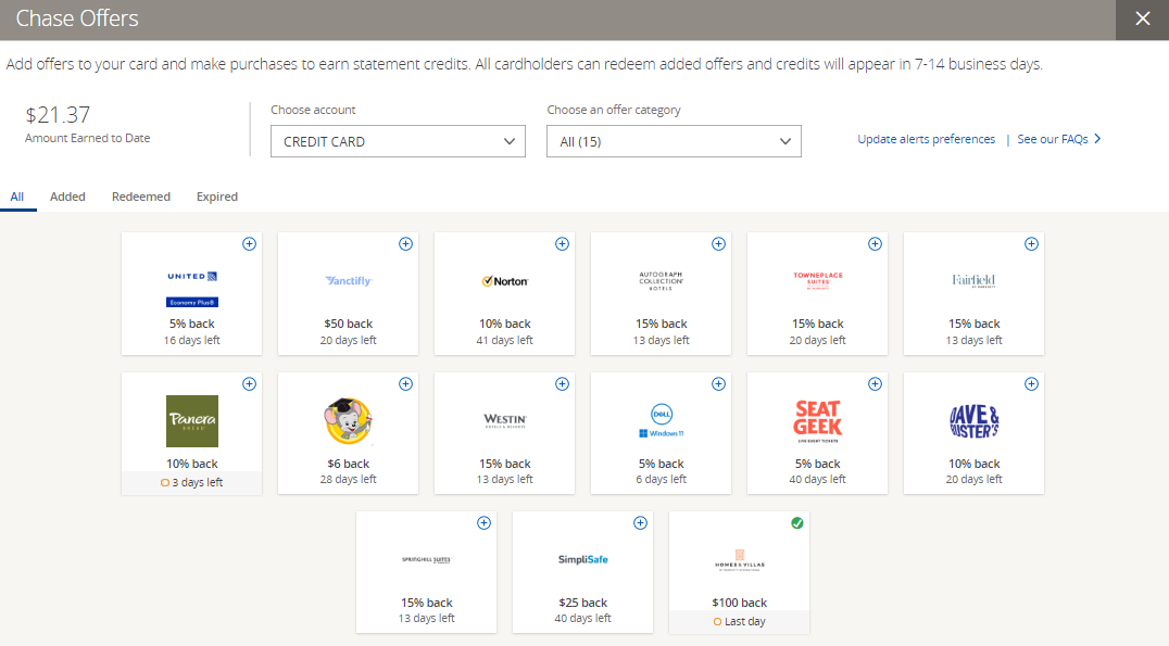 Marriott Chase Offers
