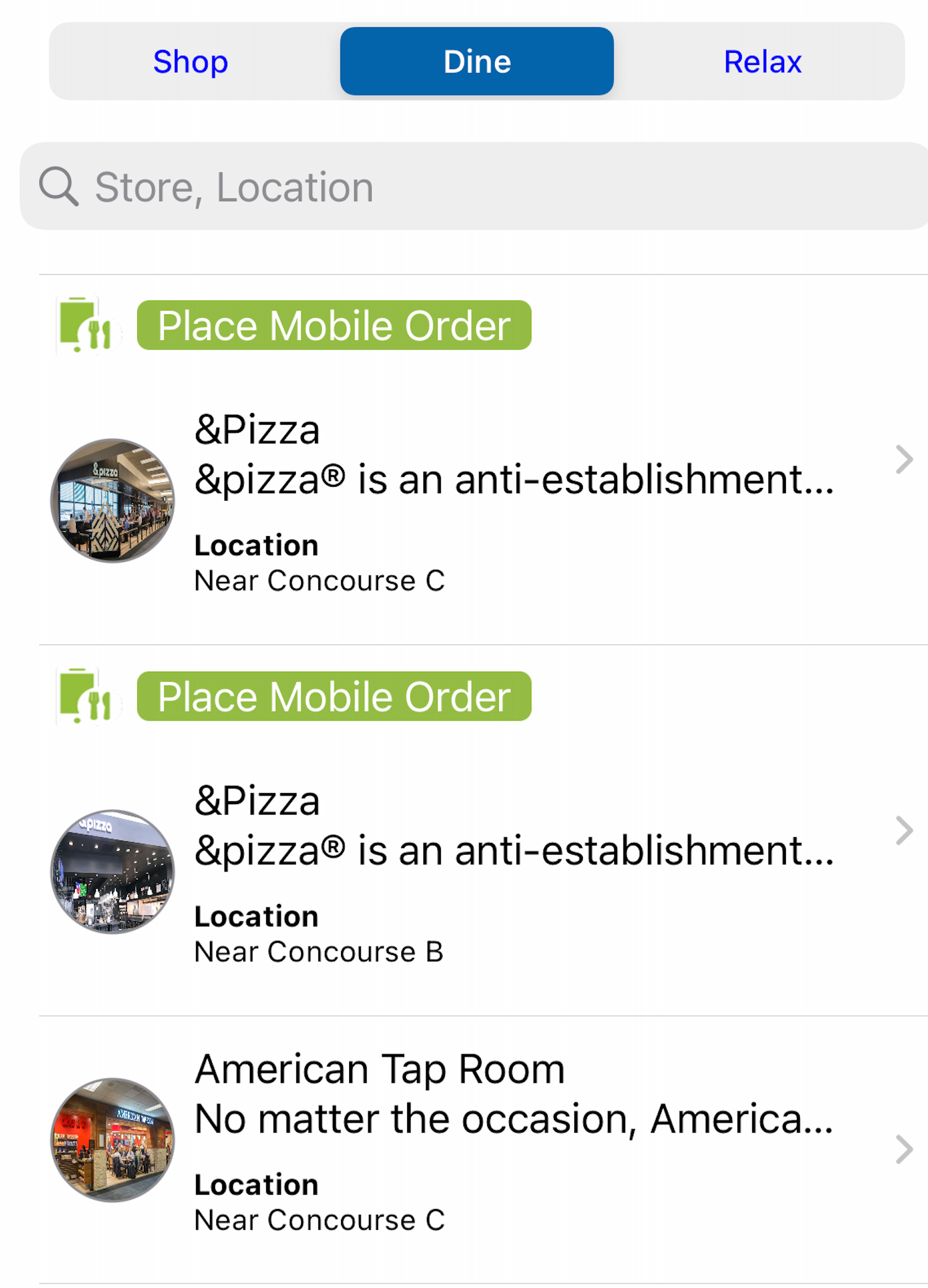 dc airports app screenshot