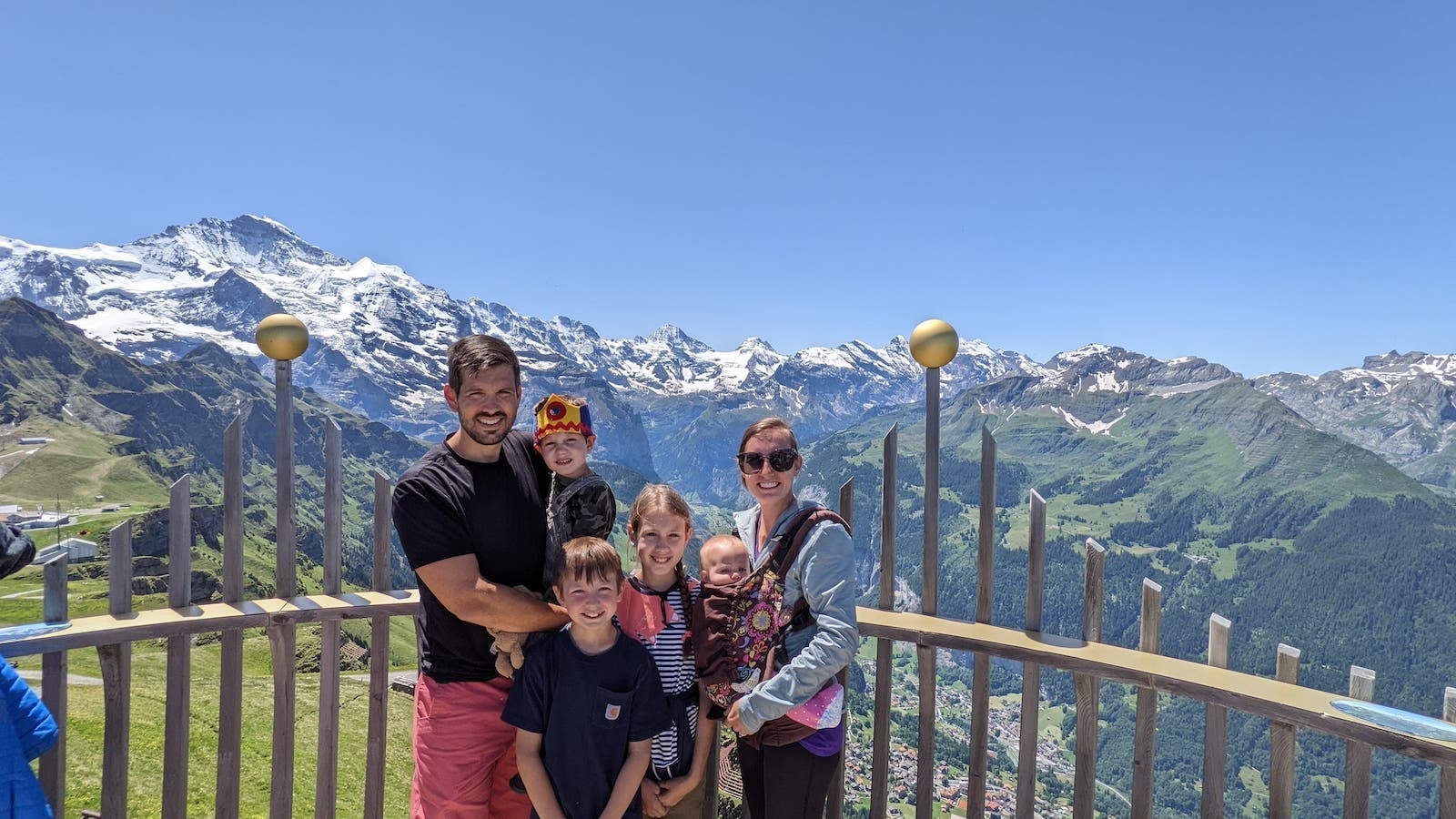 family in switzerland lost bags