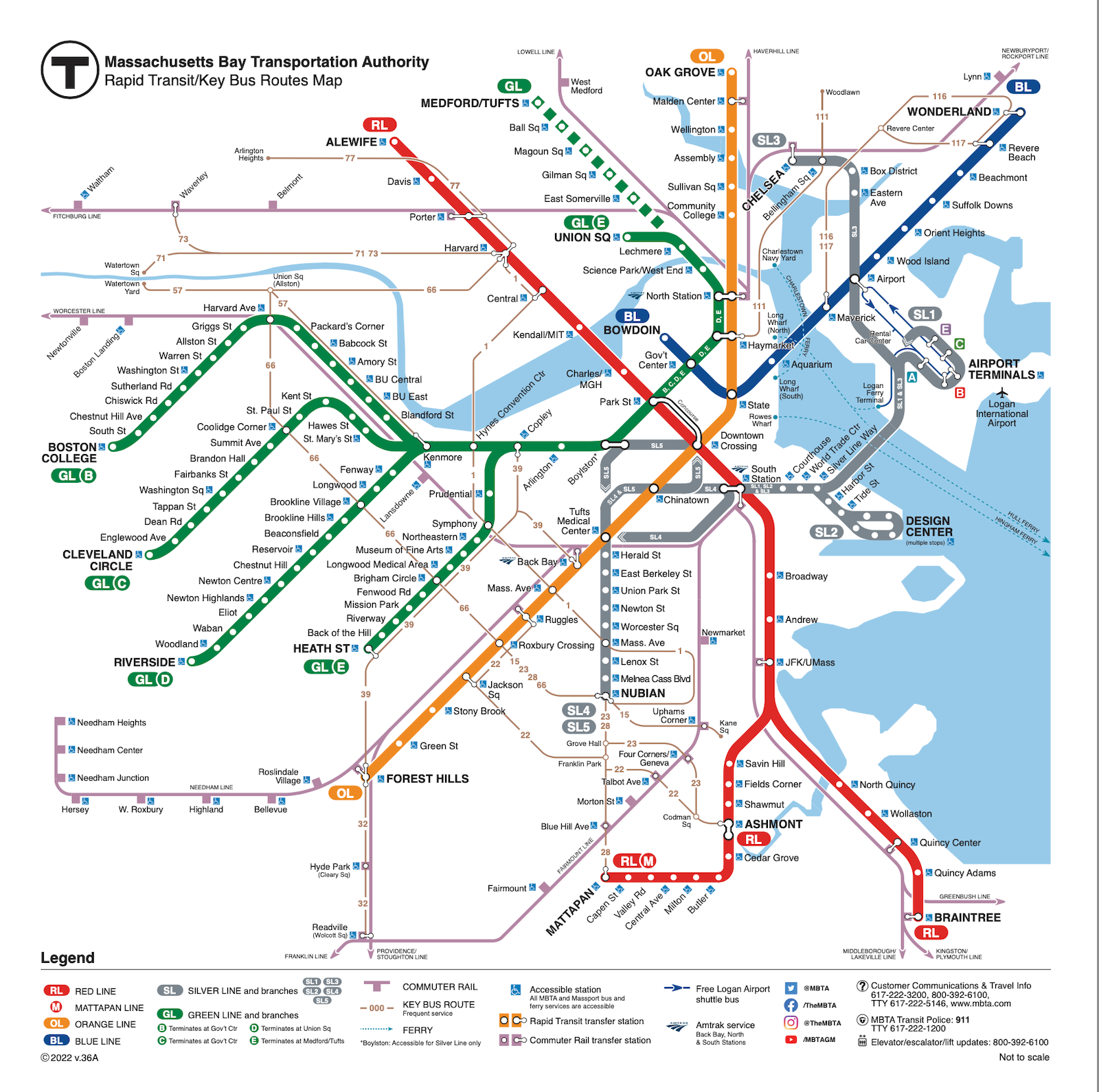 mbta map boston