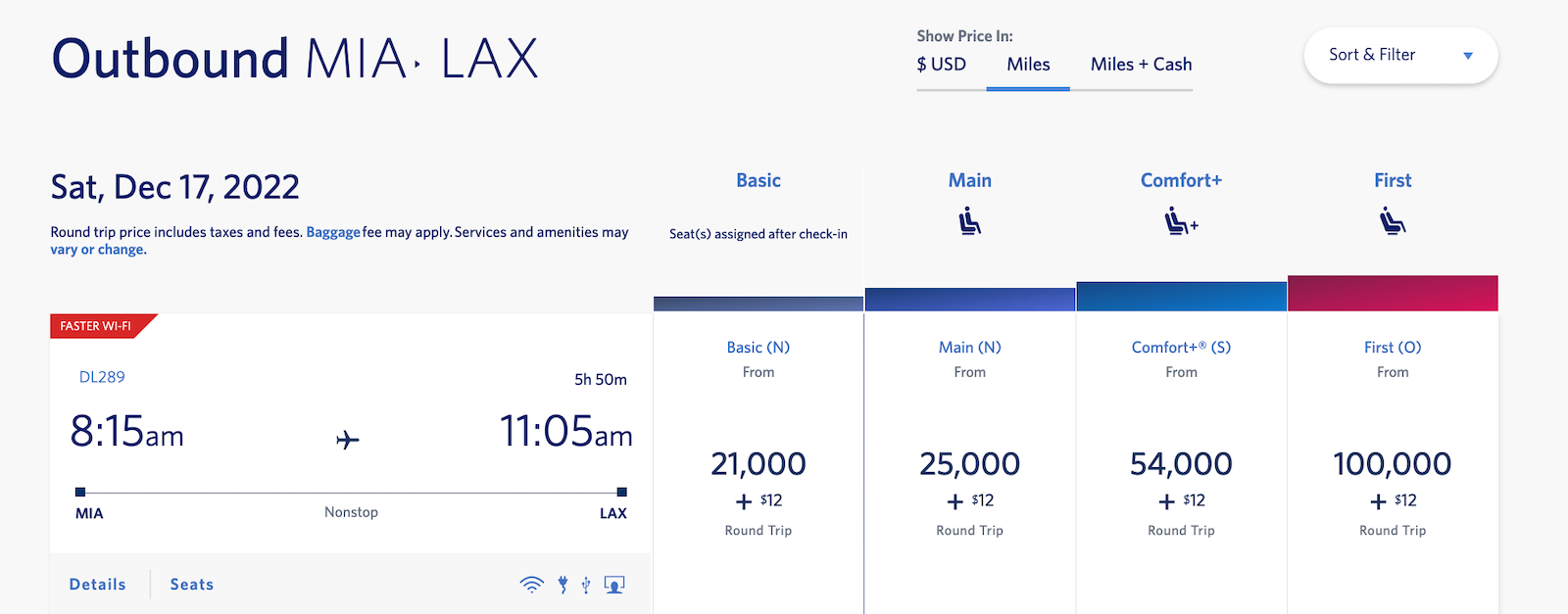 delta booking screenshot