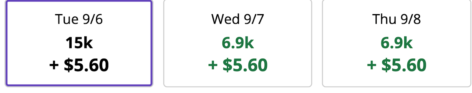 united mileage screenshot